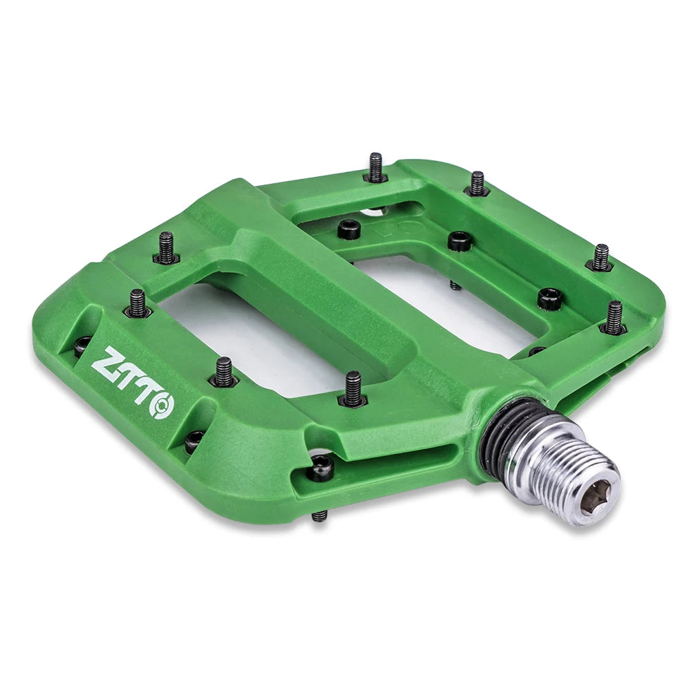 ZTTO MTB Bearings Ultralight Flat Pedal Chester XC Race AM Mountain BMX Face Anti-slip Big Foot DU Bushing Nylon Plastic Bicycle