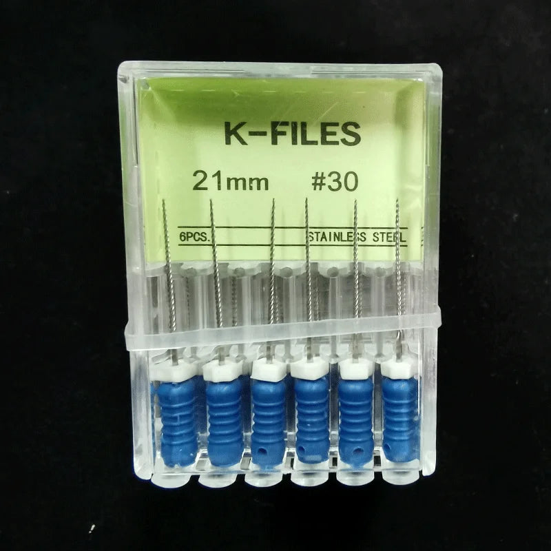 Dental Root Cannal Endo K File 21mm 25mm 31mm Stainless Steel Endodontic Instruments Dentist Dentistry Odontologia Tools
