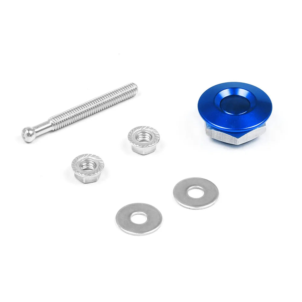1.25" Universal Style Push Button Billet Hood Pins Lock Clip Kit For BMW ect Car Quick Pins BX102253