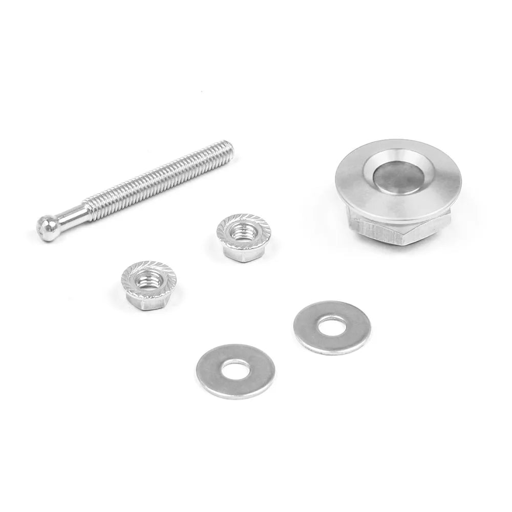 1.25" Universal Style Push Button Billet Hood Pins Lock Clip Kit For BMW ect Car Quick Pins BX102253