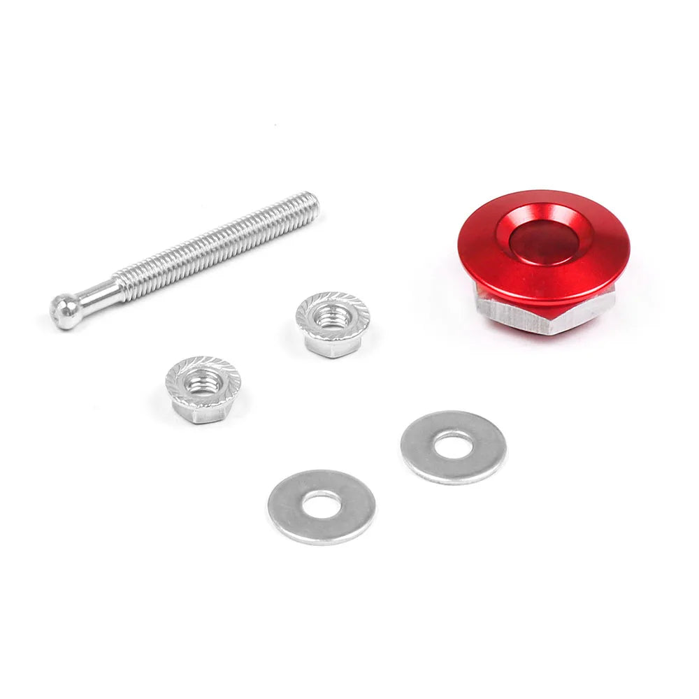 1.25" Universal Style Push Button Billet Hood Pins Lock Clip Kit For BMW ect Car Quick Pins BX102253