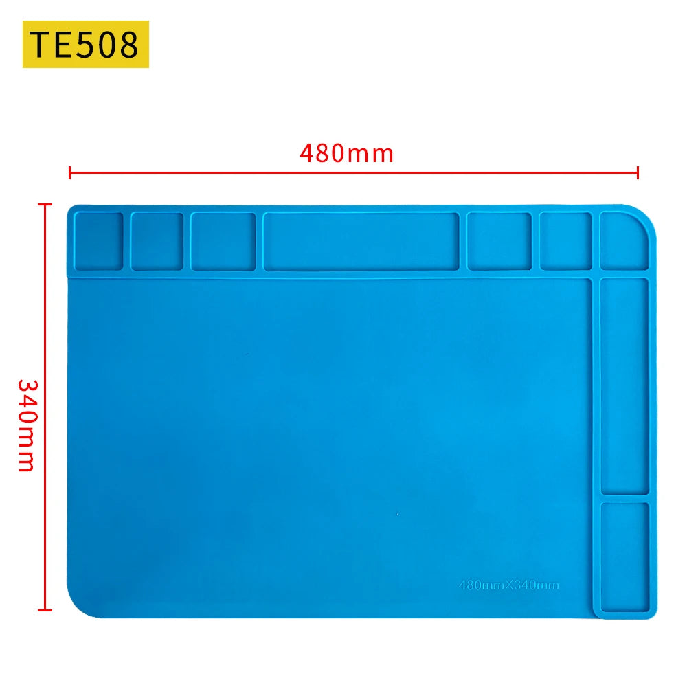 Silicone Soldering Pad Desk Platform Mat for Welding Station Iron Phone PC Repair Magnetic Heat Insulation No Lead S-160