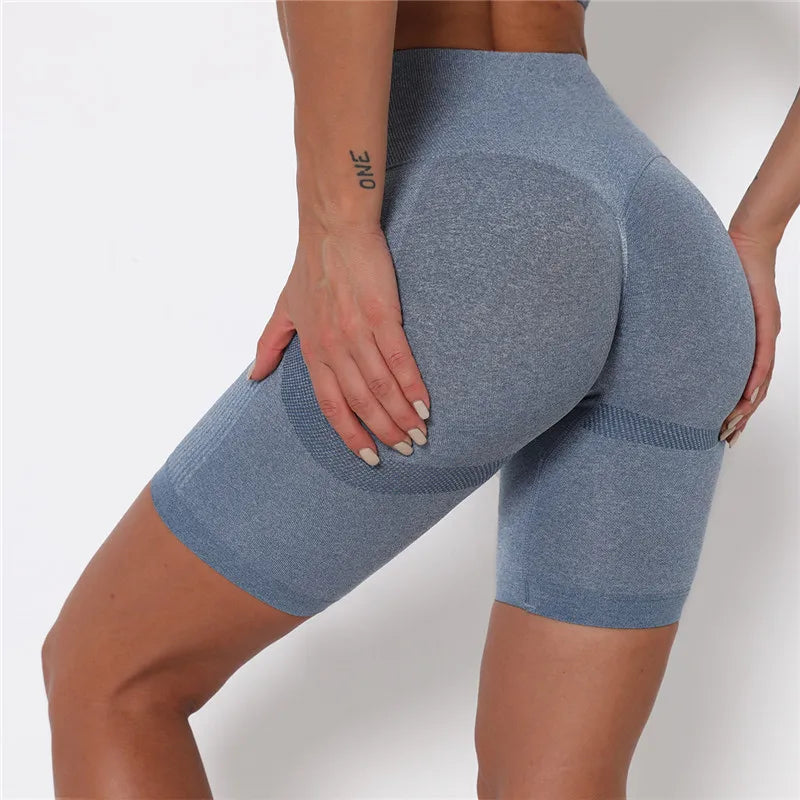 Women Shorts Yoga Gym Shorts Seamless Gym Shorts Push Up Fitness Sports Shorts High Waist Workout Cycling Shorts Sports Clothes