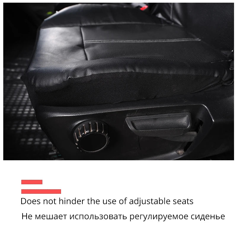 1+2 Seat Covers PU Leather Seat Cover for Transporter for Ford transit Van Truck Lorry for Renault for Peugeot for Opel Vivar