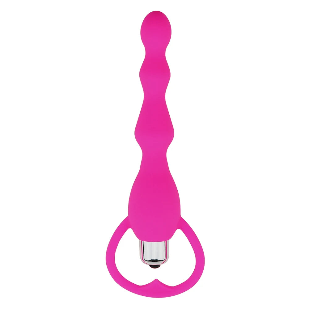 Vibrating Protaste Massager Anal Beads Vibrator Butt Plug Sex Toy for Men Women Silicone Anales Trainer Fun Toys for Beginners