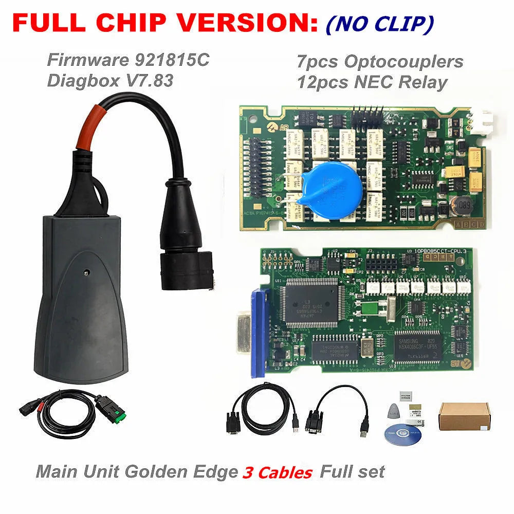 Professional Diagnostic Tool Full Chips Lexia3 PP2000 OBD2 Diagbox V9.91 Firmware 921815C For Citroen&Peugeot Lexia 3 V48/V25