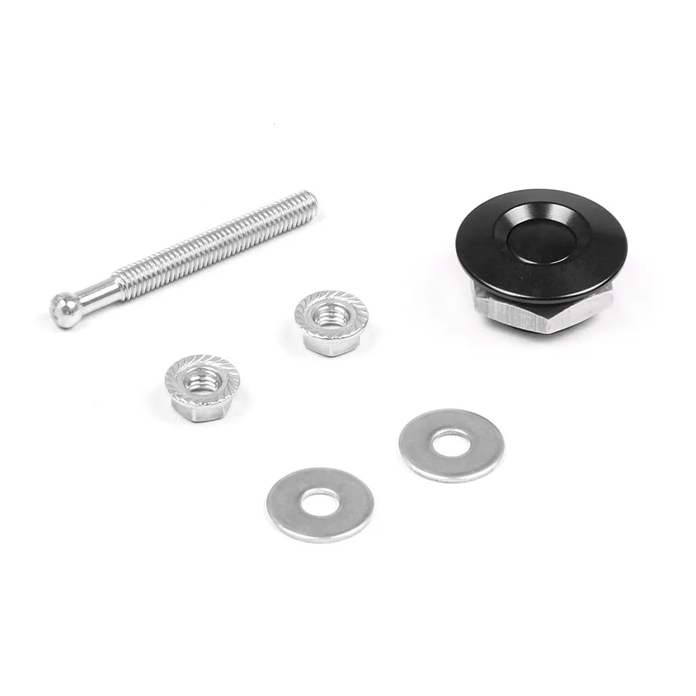 1.25" Universal Style Push Button Billet Hood Pins Lock Clip Kit For BMW ect Car Quick Pins BX102253