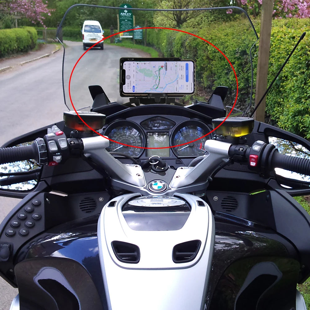 New Motorcycle For BMW R 1200 RT -2009 R1200RT 2010-2013 Navigation Bracket GPS Navigator USB Charging Phone Holder 2014-2019