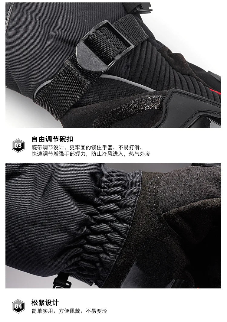 Motorcycle gloves 100% Waterproof windproof Winter warm Guantes Moto Luvas Touch Screen Motosiklet Eldiveni Protective