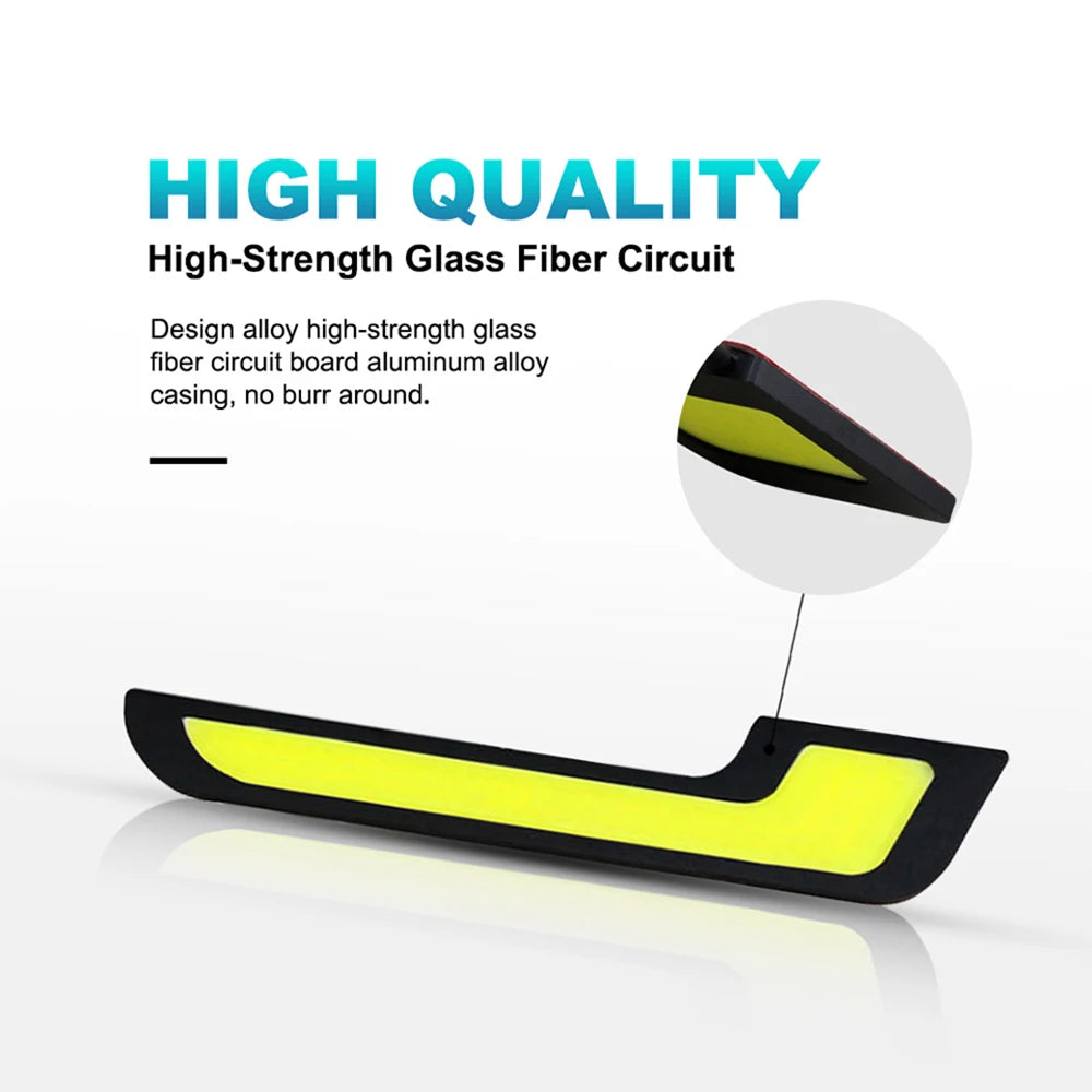 NLpearl 1 Pair 12V COB DRL LED Daytime Running Light for Car Offroad SUV Auto LED External Driving Fog Lamp Car Light Assembly