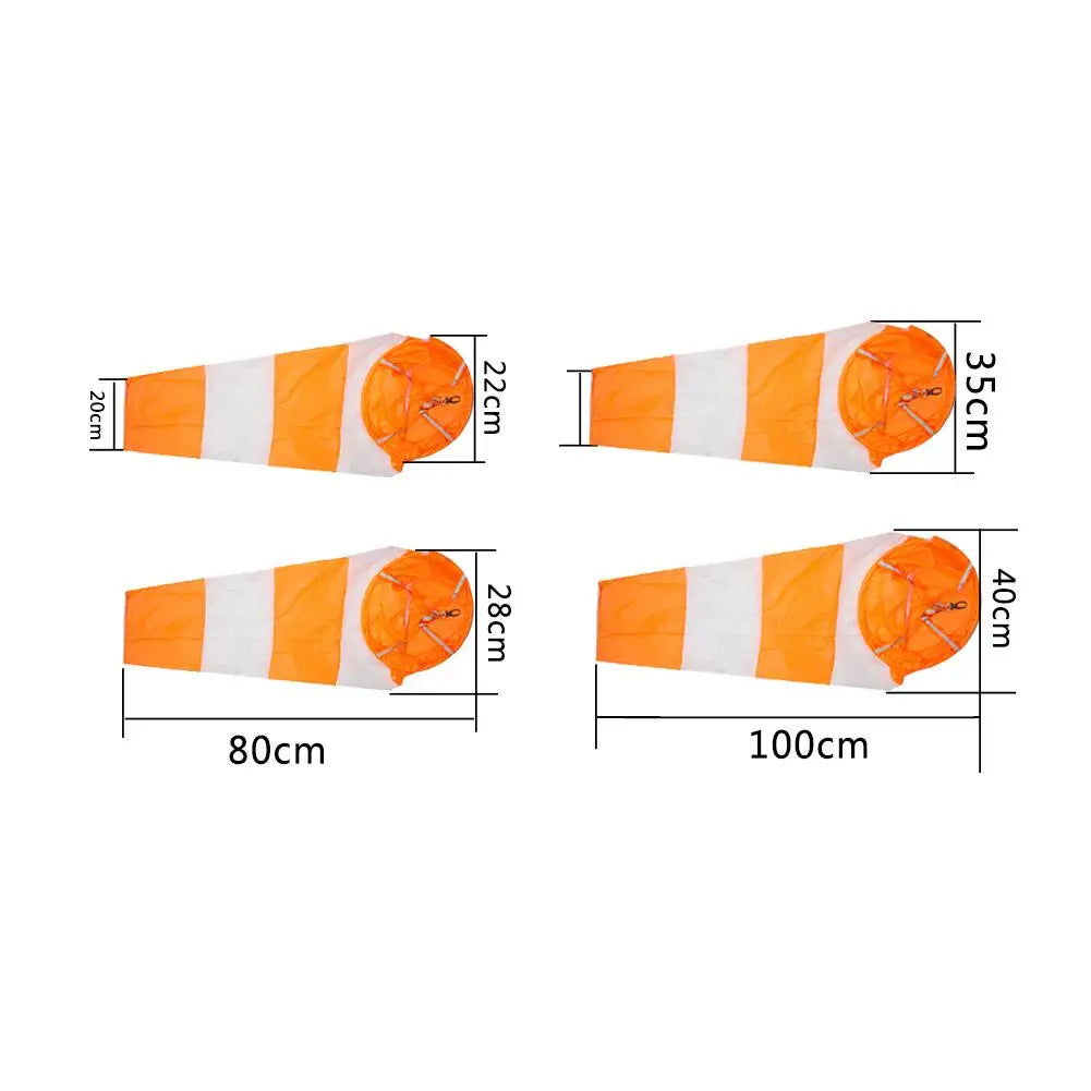 White And Red Fluoerscence Waterproof Wind Sock Wind Sleeve Waterproof Wind Vane Windbag Scale Airport Windsock