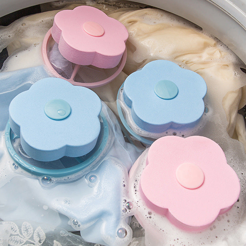 6 PCS Washing Machine Hair Filter Floating Pet Fur Lint Hair Removal Catcher Reusable Mesh Dirty Collection Pouch Cleaning Balls