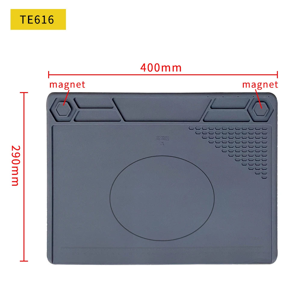 Silicone Soldering Pad Desk Platform Mat for Welding Station Iron Phone PC Repair Magnetic Heat Insulation No Lead S-160