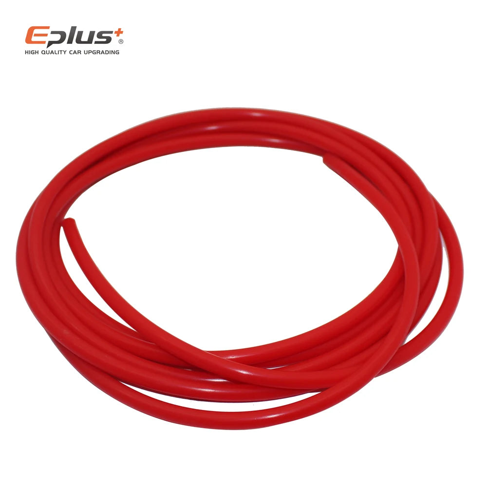 EPLUS Silicone Vacuum Tube Hose Silicon Tubing Universal 3MM 4MM 6MM 8MM 10MM 12MM Red Auto parts Free Delivery