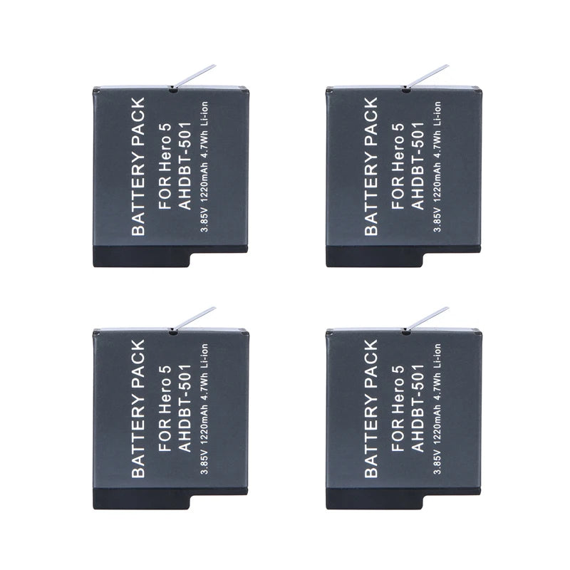 For GoPro Hero 5 Hero 6 Hero 7 8 black battery + Dual charger for GOPRO Hero 8 7 hero6 hero5 Black Camera Accessories