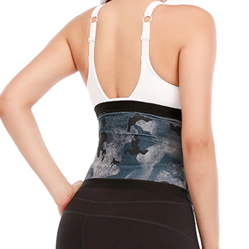 New Camouflage Waist Shaper Sweat Sauna Belt Women Waist Trainer Slimming Belly Shaper Tummy Control Gym Shapewear Corset