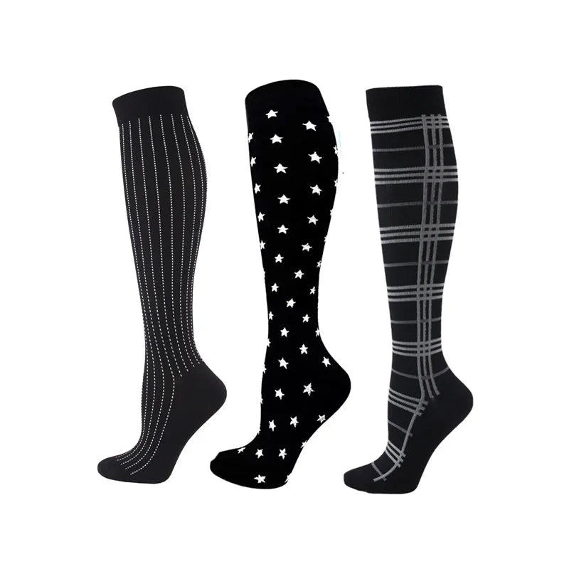 Dropship Compression Socks Knee High Running Men Women Socks Best For Athletic Nursing Outdoor Hiking Flight Travel Stockings
