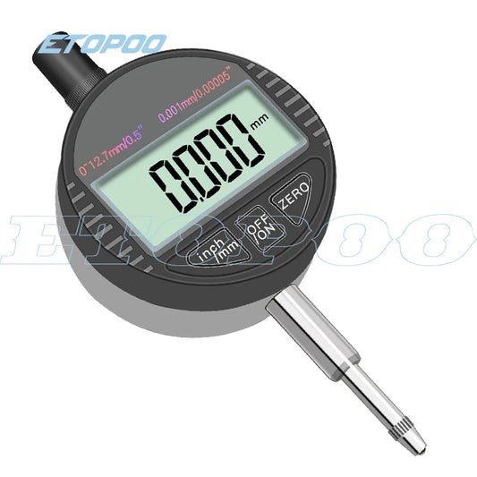 Digital Dial Indicator 0-12.7mm/0.5'' 0-25.4mm 0.01mm Mini Magnetic Base Holder Gauge Caliper Measuring Tools