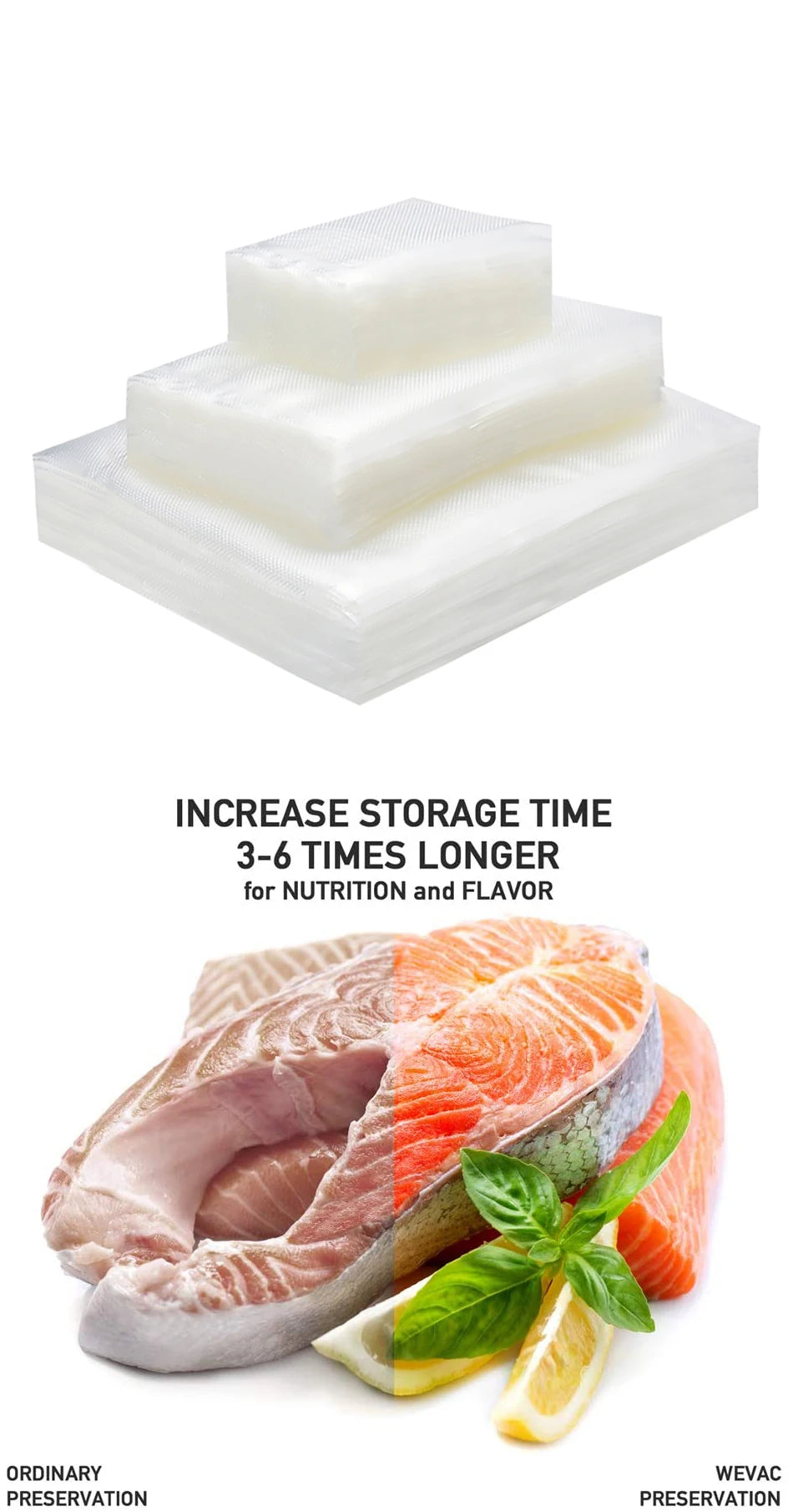 100 Quart Vacuum Sealer Bags for Food Saver, Seal a Meal, Grade, Heavy Duty, Great for vac storage, Meal Prep or Sous Vide