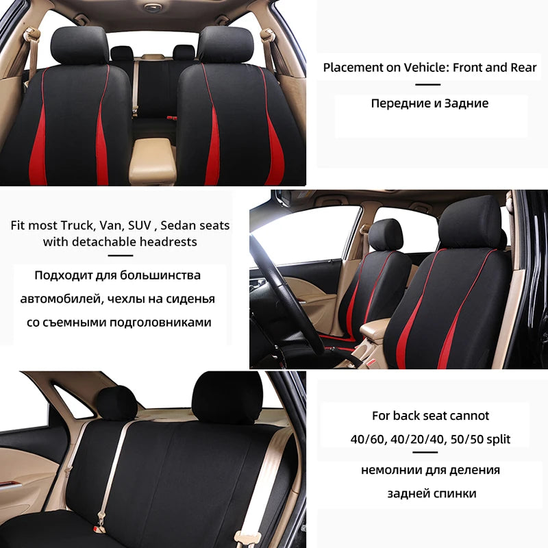 1/2/5pcs Set Car Seat Covers Universal Car Seat Covers Protection Seat Cushion Breathable Seats Cover Protector Covers Interior