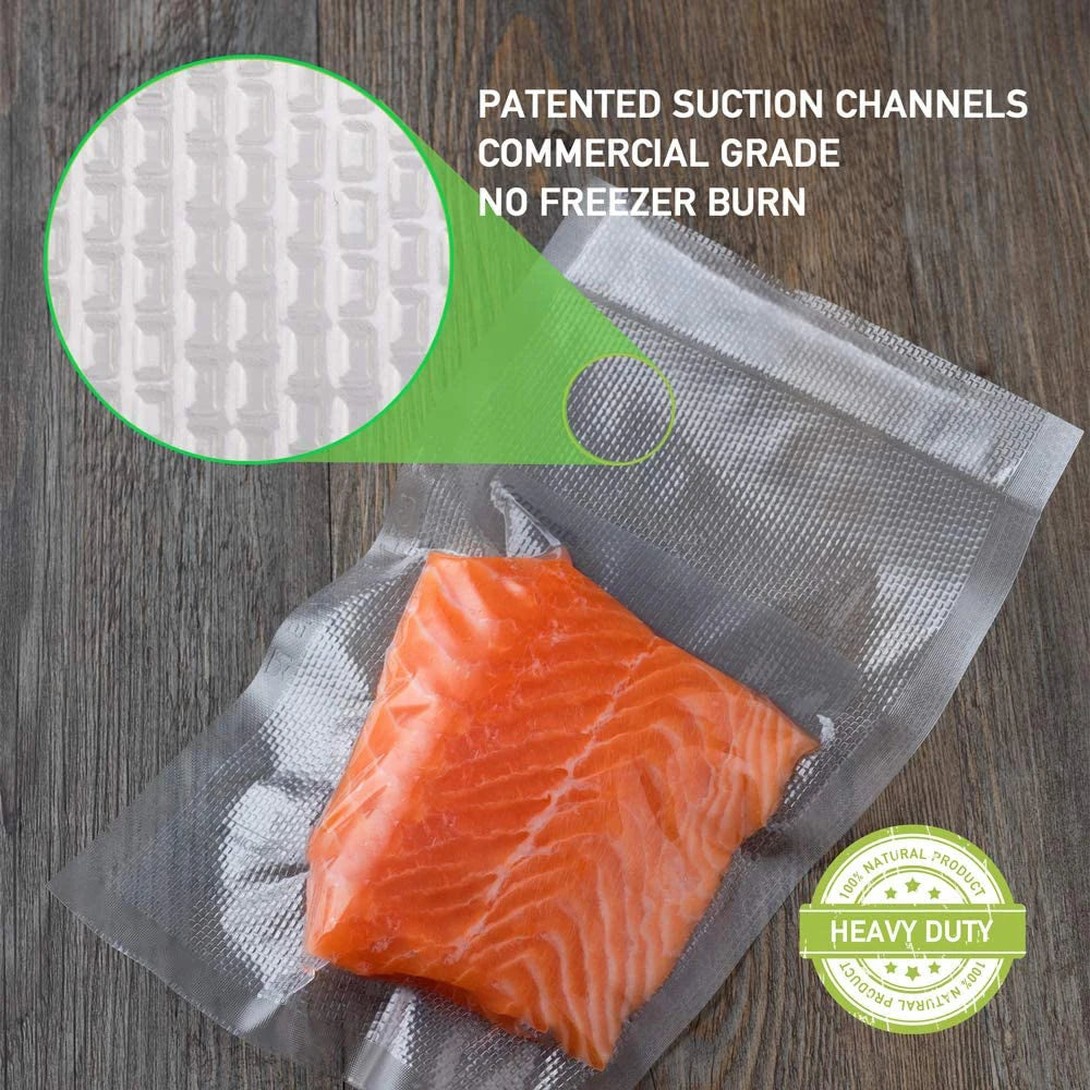 100 Quart Vacuum Sealer Bags for Food Saver, Seal a Meal, Grade, Heavy Duty, Great for vac storage, Meal Prep or Sous Vide