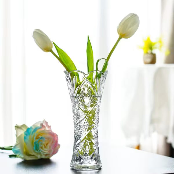 23.5cm Elegant Glass Vase