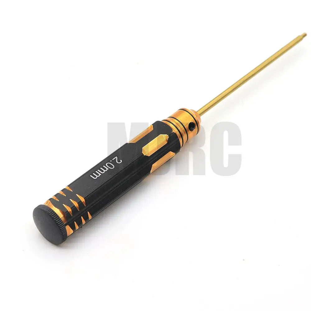 Ajrc 4pcs/set Titanium Plating 1.5/2/2.5/3mm Hexagon Screwdriver Screw Driver Tool Kit For Rc Model Car Boat Airplane