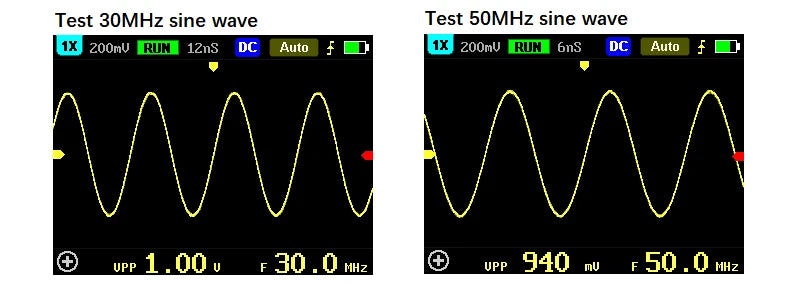 FNIRSI-5012H Handheld Digital Osciloscopio 500MS/s Sampling Rate 100MHz Analog Bandwidth 2.4 Inches Support Waveform Storage