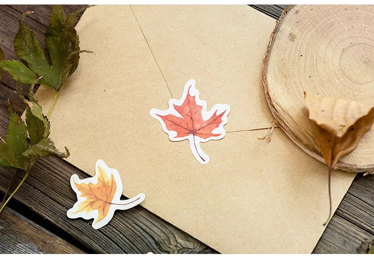 Autumn forest animals Decoration Adhesive Stickers Diy Cartoon Stickers Diary Sticker Scrapbook Kawaii Stationery Stickers