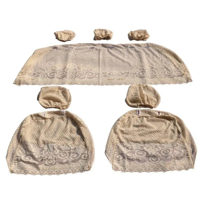 Half Lei mesh seat cover for AudiRS A1A3 A4 A5 A6 A7A8 S3 S5 S6 S7 S8 Lace car seat clothes four seasons car care 8pieces