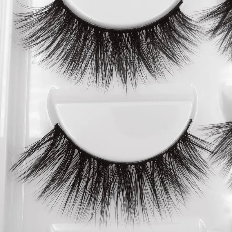 YSDO 5 Pairs False Eyelashes Lashes Natural Fluffy Faux Mink Eyelashes Cilios Mink 3d Soft Lashes Thick Faux Cils Maquiagem