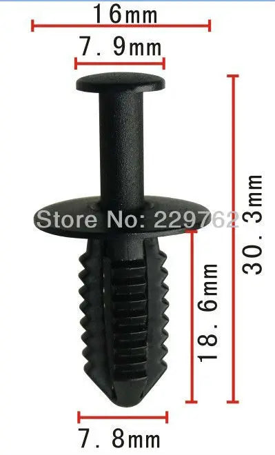 100PCS 1249900492 Fender Liner Fastener Rivet 8MM Push Type Clips Retainer fit for Mercedes Benz W124 W164 W171 W202 W203 W204