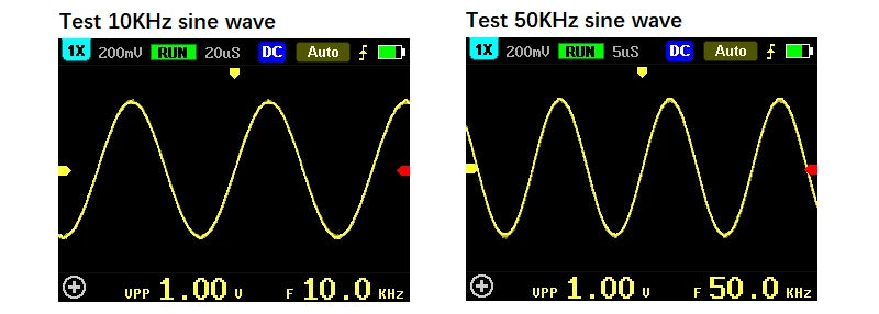 FNIRSI-5012H Handheld Digital Osciloscopio 500MS/s Sampling Rate 100MHz Analog Bandwidth 2.4 Inches Support Waveform Storage