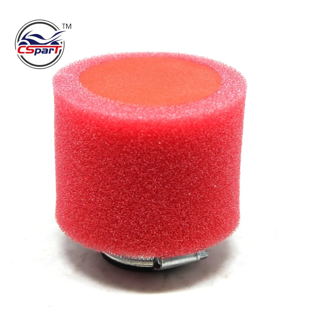 32mm 35mm 38mm 42mm 44mm 58mm straight Neck Foam Air Filter Sponge Cleaner Moped Scooter Dirt Pit Bike Motorcycle RED Kayo BSE