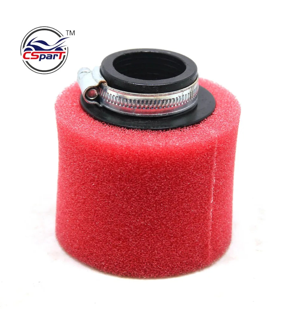 32mm 35mm 38mm 42mm 44mm 58mm straight Neck Foam Air Filter Sponge Cleaner Moped Scooter Dirt Pit Bike Motorcycle RED Kayo BSE