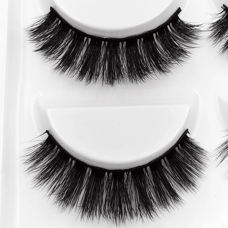 YSDO 5 Pairs False Eyelashes Lashes Natural Fluffy Faux Mink Eyelashes Cilios Mink 3d Soft Lashes Thick Faux Cils Maquiagem