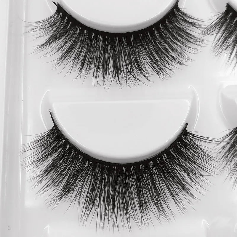YSDO 5 Pairs False Eyelashes Lashes Natural Fluffy Faux Mink Eyelashes Cilios Mink 3d Soft Lashes Thick Faux Cils Maquiagem