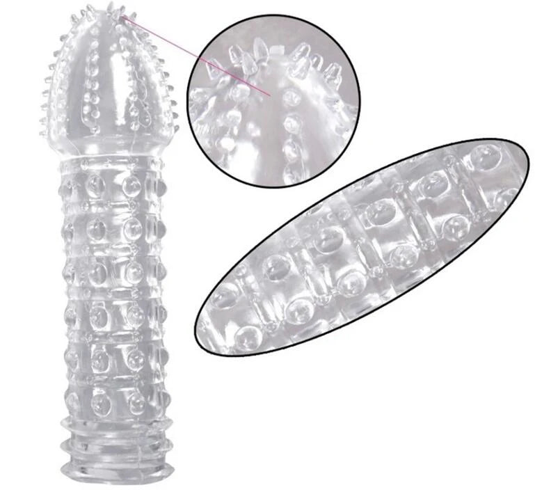 3pcs/set Reusable Condom Crystal Cock Rings Adult Sex Products Sex Toys Penis Sleeves Penis Extension Enlargement For Men