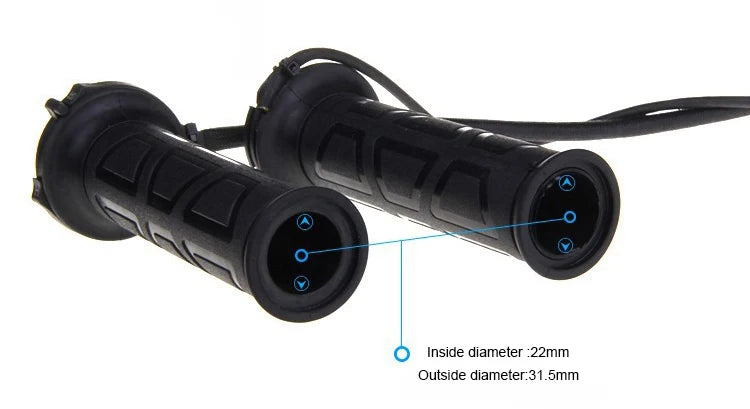 New Universal Motorcycle 22mm Hand Heated Grips Molded Grips ATV Warmers Adjust Temperature Hot Handlebar