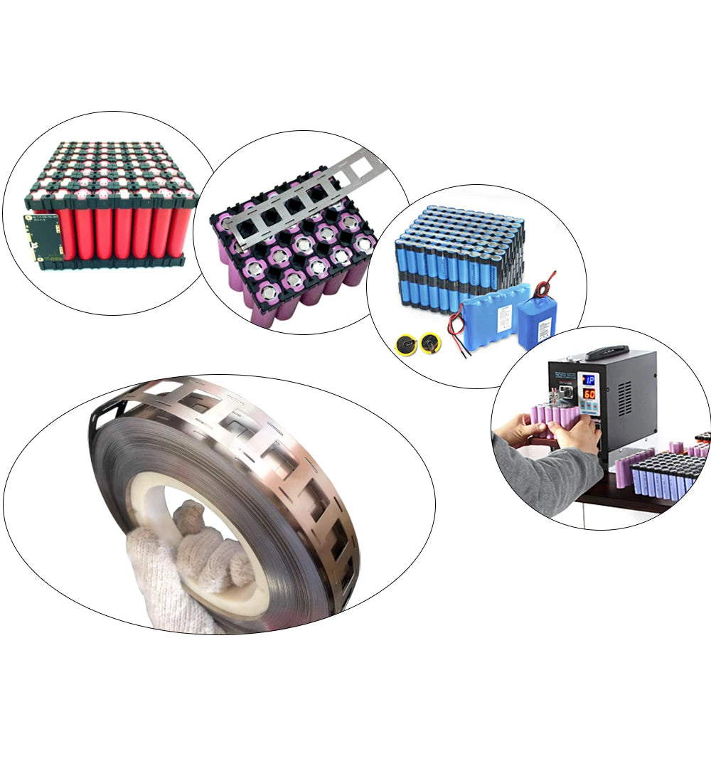 1M Pure Nickel Strip 2P 0.15x27mm Nickel Strip For 18650 Lithium Battery Pack Welding Tape 99.96% High Purity Pure Nickel Belt