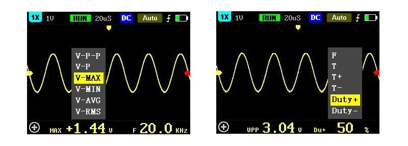 FNIRSI-5012H Handheld Digital Osciloscopio 500MS/s Sampling Rate 100MHz Analog Bandwidth 2.4 Inches Support Waveform Storage