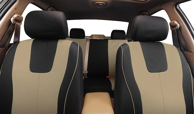 Universal Full Set Car Seat Cover (Beige)