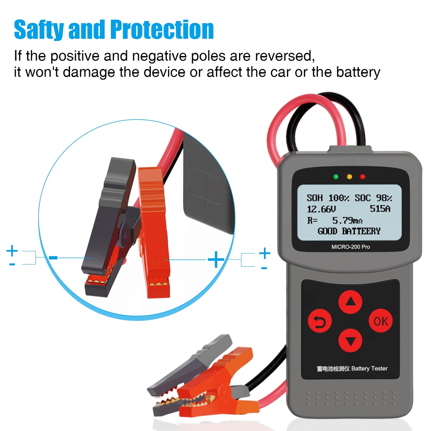 Lancol Micro200Pro  12v Battery Capacity Tester Car Battery Tester For Garage workshop Auto Tools  Mechanical