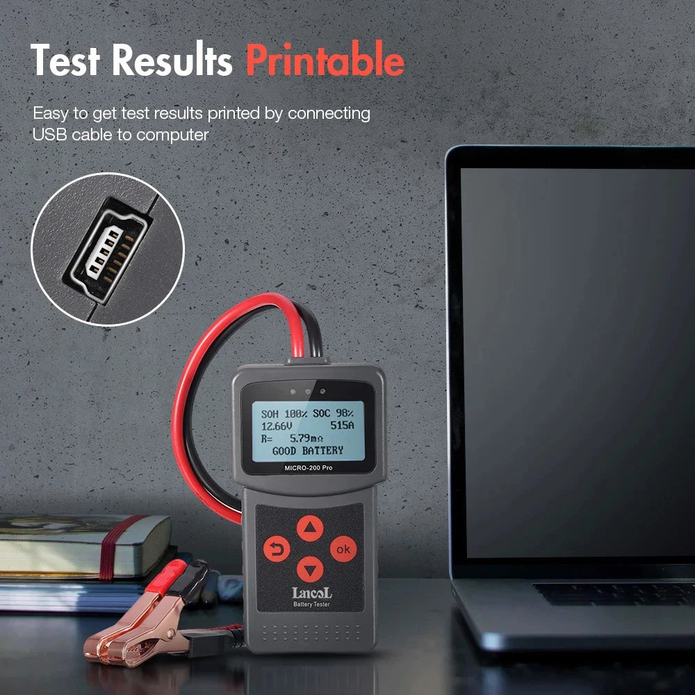 Lancol Micro200Pro  12v Battery Capacity Tester Car Battery Tester For Garage workshop Auto Tools  Mechanical