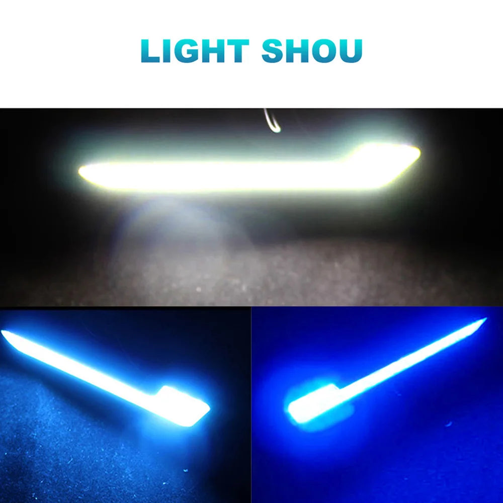 NLpearl 1 Pair 12V COB DRL LED Daytime Running Light for Car Offroad SUV Auto LED External Driving Fog Lamp Car Light Assembly