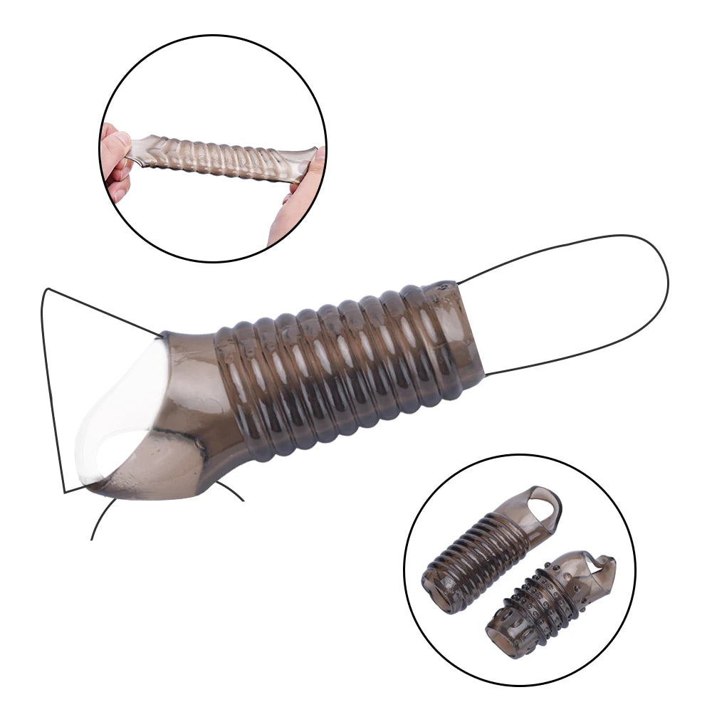 Sleeve for Penis Ring Cock Ring G-Spot Vagina Clitoris Stimulator Delayed Ejaculation Cockring Adult Sex Toys For Man Couples