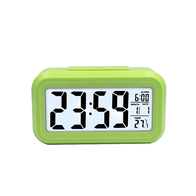 USB/AAA Clocks LED Wooden Alarm Clock Watch Table Voice Control Digital Wood Despertador Electronic Desktop Table Decor