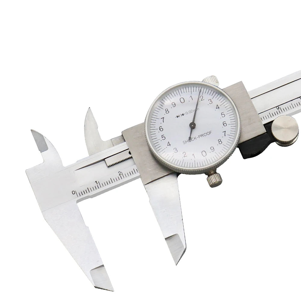 Dial Calipers 0-150 mm 0.02mm High Precision Industry Stainless Steel Vernier Caliper Shockproof Metric Measuring Tool
