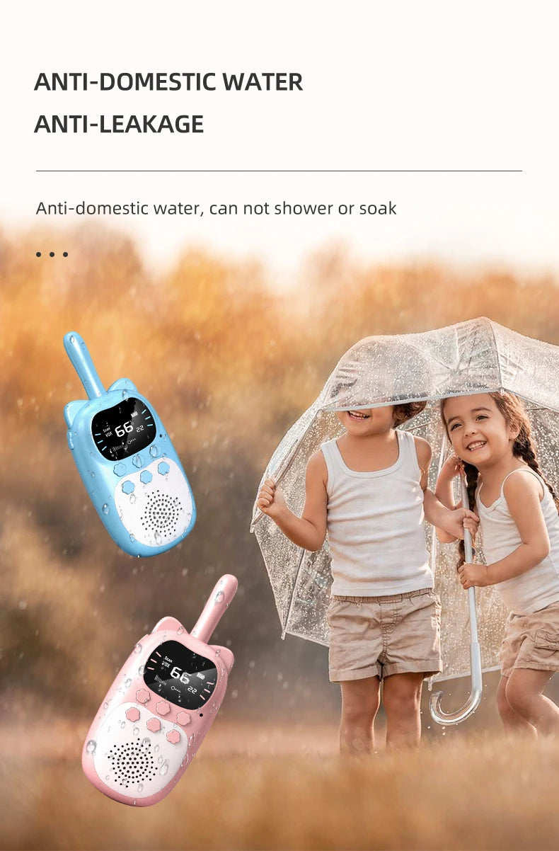 New Walkie Talkie 2pcs Kids Long Distance Electronic Toys Children Baby Radio Phone For Boys Girls Christmas Birthday Gift