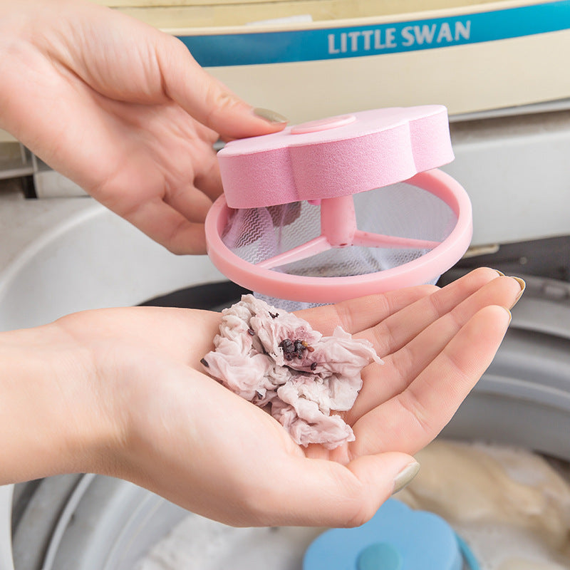 6 PCS Washing Machine Hair Filter Floating Pet Fur Lint Hair Removal Catcher Reusable Mesh Dirty Collection Pouch Cleaning Balls